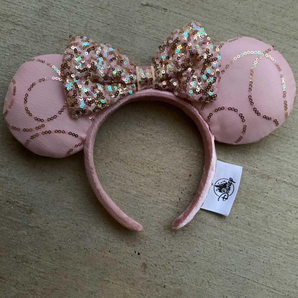 Bibbidi Bobbidi Boutique Millennial Pink Rose Gold Disney Ears